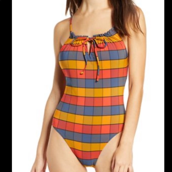 Madewell Second Wave Ruffled Drawstring One-Piece - Picture 15 of 16